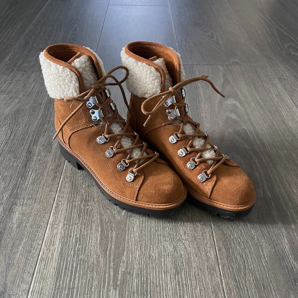 Women's Marc Fisher Faux Shearling Boot (Size 8)